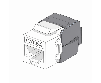 Module RJ45 Keystone Cat6A UTP Sans Outil PoE