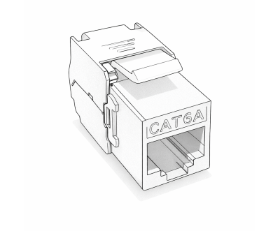 Module Keystone RJ45 Cat6A UTP 10Gbps