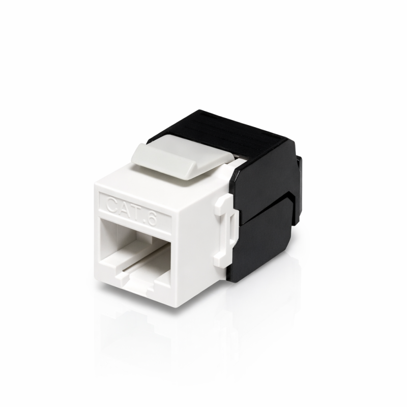 Keystone RJ45 UTP Cat6 Slim sans outil 10Gbps