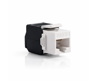 Keystone RJ45 Cat6 UTP Slim بدون أدوات 10Gbps
