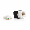 Keystone RJ45 Cat6 UTP Slim بدون أدوات 10Gbps
