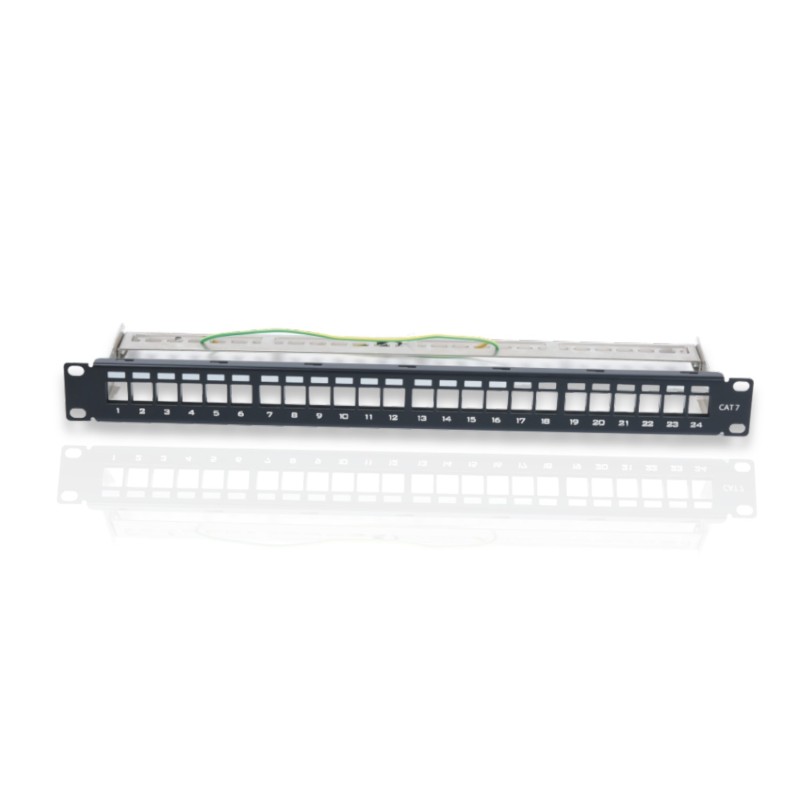 لوحة توزيع 24 منفذ Cat 7 للرف 19 بوصة