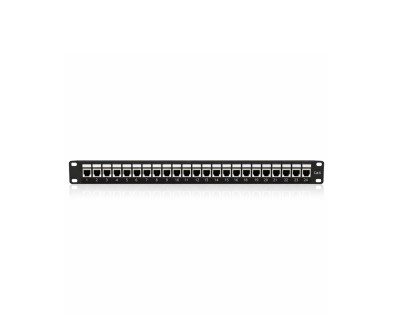 لوحة توزيع RJ45 Cat6 بـ 24 منفذ لرف 19 بوصة
