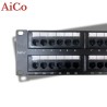 لوحة توزيع Cat6 بـ 48 منفذ RJ45 لرف 19 بوصة Aico