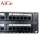 Patch Panel Cat6 48 Ports RJ45 Rack 19” Aico