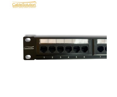 Patch Panel Cat6 24 Ports RJ45 UTP 19" CABLESOLUTION