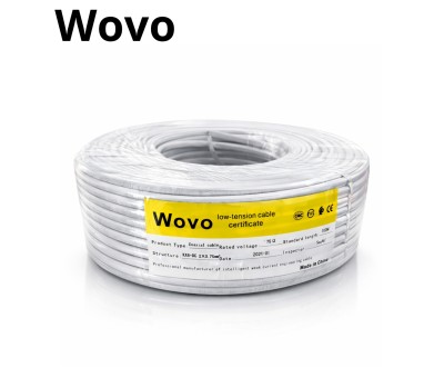 WoVO KX6 Coaxial Cable + DC 100m CCTV