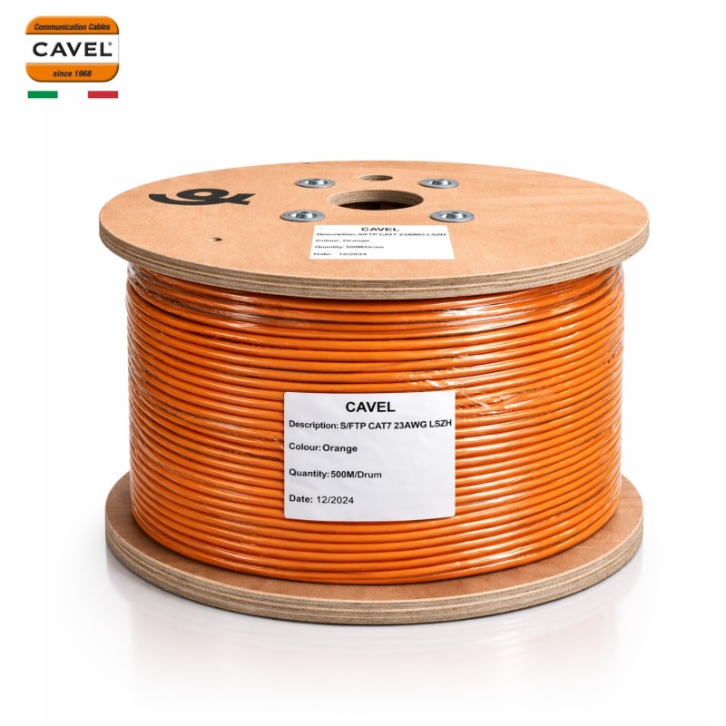 CAVEL CAT7 Ethernet Cable S/FTP 500m LSZH 23AWG