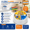 Câble alarme CAVEL 6x0.22 + 2x0.50 LSZH 150m