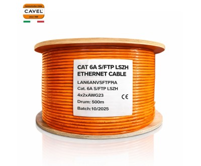 Câble LAN Cat6A S/FTP LSZH 500m Haute Performance