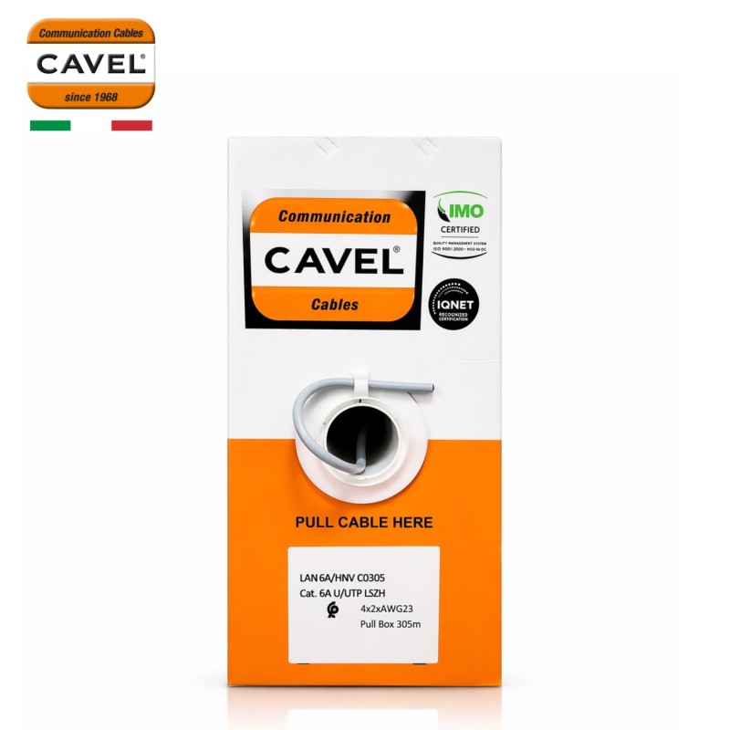 Câble réseau CAT6A U/UTP LSZH 305m cuivre