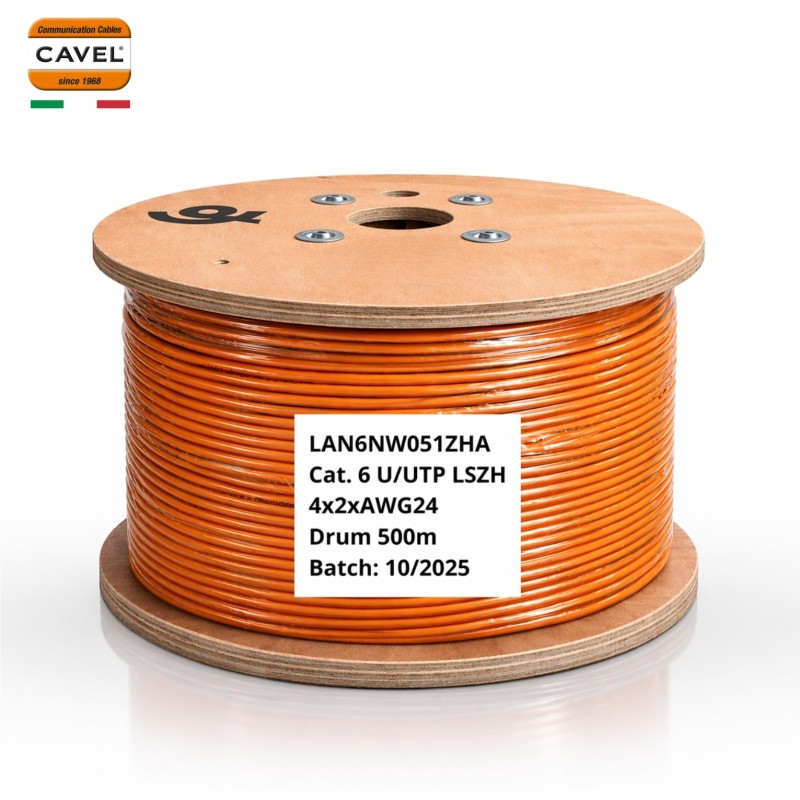 Cat6 UTP LSZH Network Cable 500m AWG24