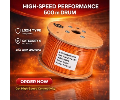 Cat6 UTP LSZH Network Cable 500m AWG24