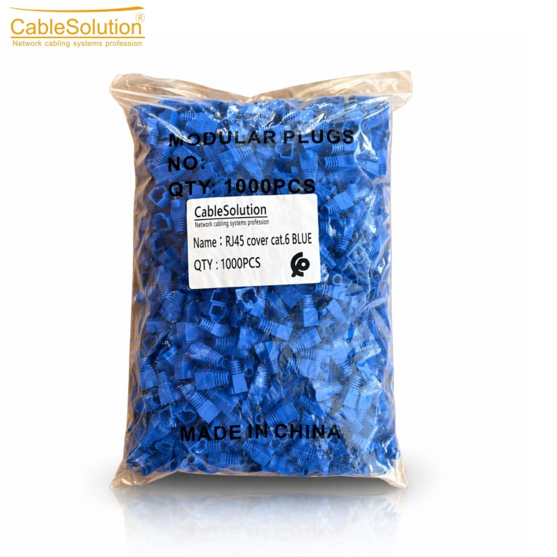Cache RJ45 Cat6 Bleu COVER6 1000pcs PVC