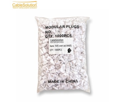 Cache RJ45 Cat6 Blanc COVER6 1000pcs PVC