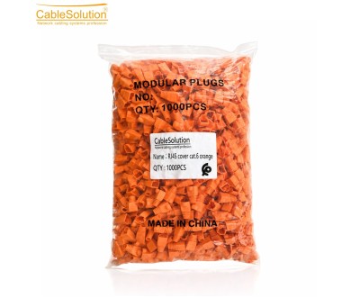 Cache RJ45 Cat6 Orange COVER6 1000pcs PVC