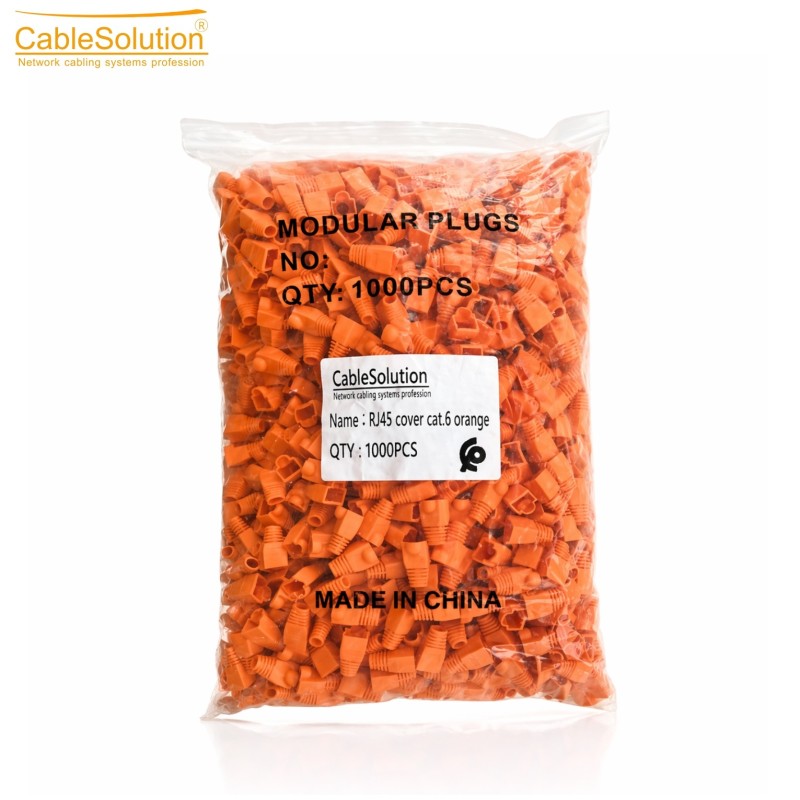Cache RJ45 Cat6 Orange COVER6 1000pcs PVC