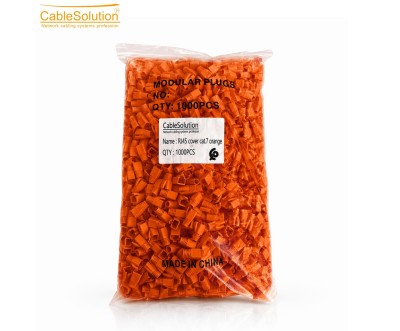 Protection RJ45 Cat7 PVC Orange 1000pcs CableSolution
