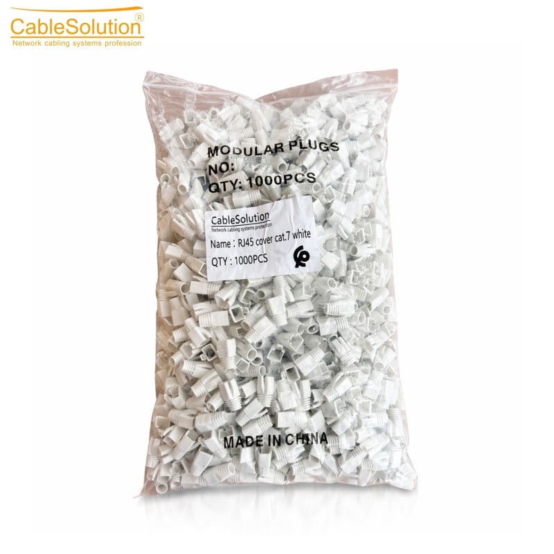 Protection RJ45 Cat7 PVC Blanc 1000pcs CableSolution
