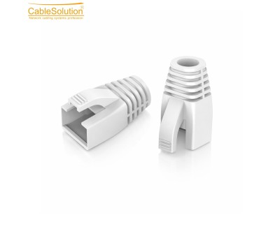 غطاء RJ45 Cat7 PVC أبيض 1000 قطعة