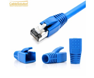 غطاء RJ45 Cat7 PVC أزرق 1000 قطعة