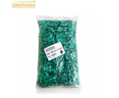 غطاء RJ45 Cat7 PVC أخضر 1000 قطعة