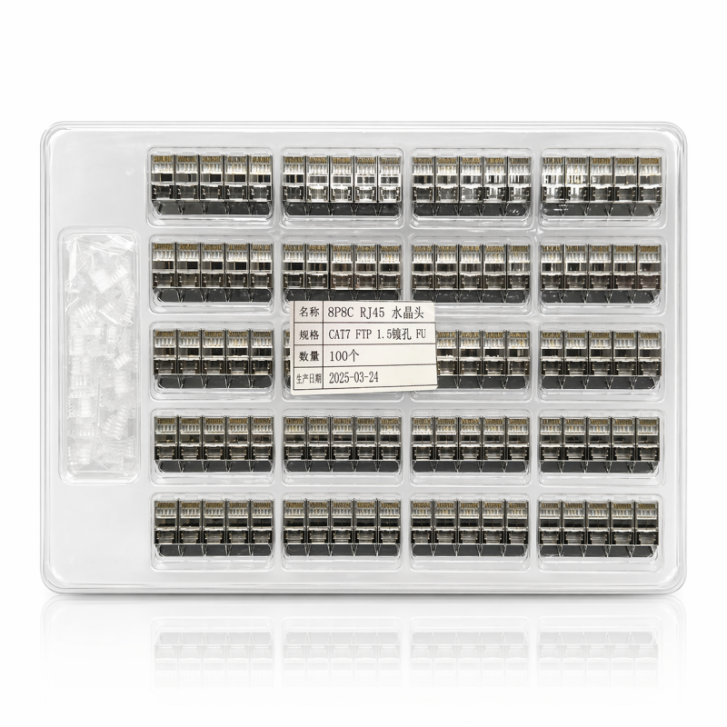 Connecteurs RJ45 Cat 7 Métal FTP Lot 100