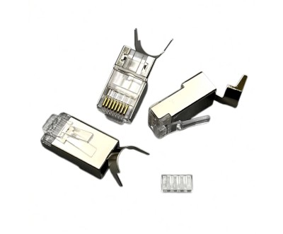 موصلات RJ45 معدنية Cat7 FTP عدد 100