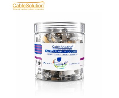 موصل RJ45 SFTP فئة 6U – علبة 100 قطعة