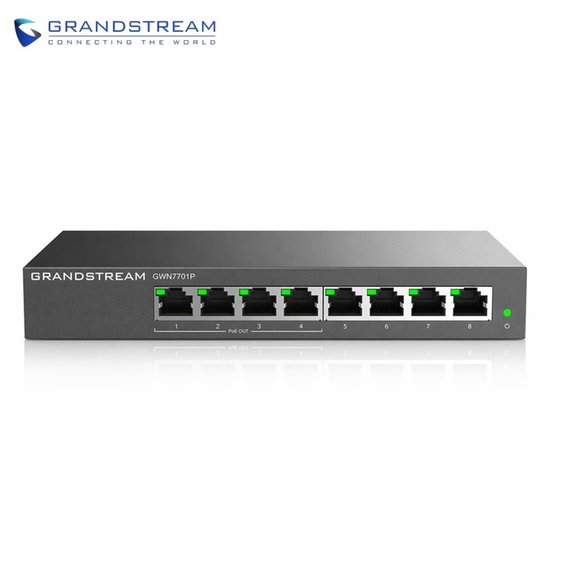 PoE جيجابت 8 منافذ Grandstream GWN7701PA بقدرة 145W
