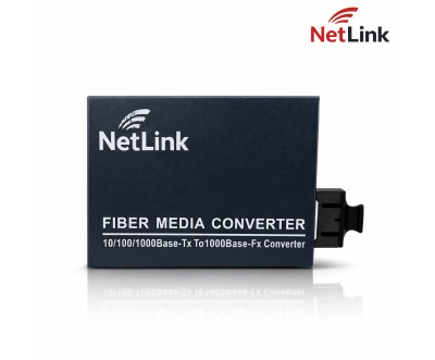 Convertisseur Fibre RJ45 Gigabit NetLink 20km