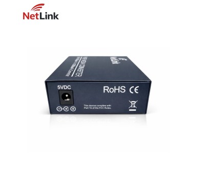 Gigabit Fiber Media Converter RJ45 NetLink 10/100/1000