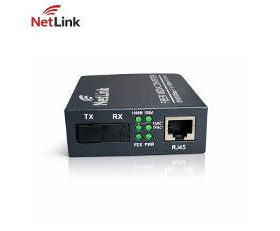 NetLink Gigabit Fiber Converter RJ45 to SC