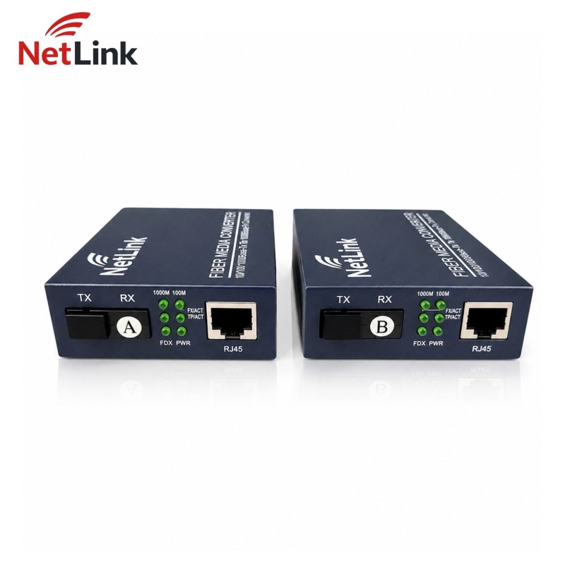 Convertisseur Fibre NetLink 10/100/1000M RJ45 SC