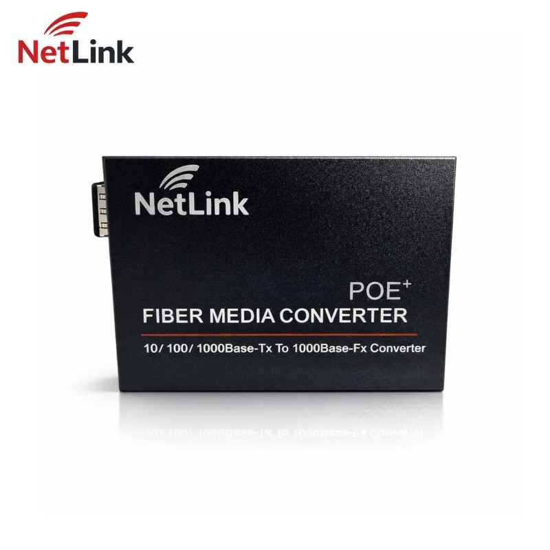 Convertisseur Média PoE Gigabit NetLink SFP