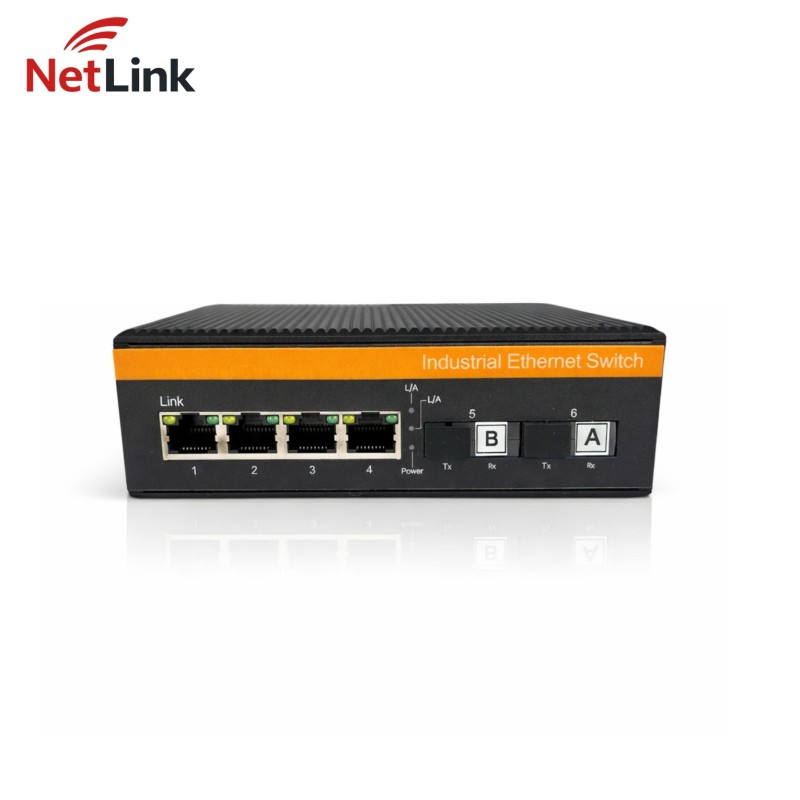 Convertisseur média industriel NetLink SC RJ45 DIN