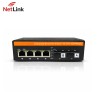 Convertisseur Média Industriel NetLink Gigabit Fibre 20km DIN Rail PoE